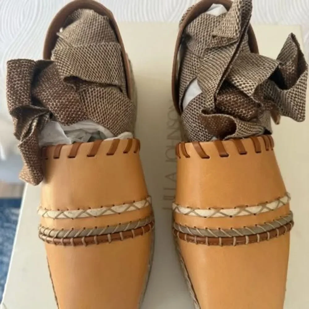 Ulla Johnson Leather platform espadrilles NWT SIZE 38 - Picture 5 of 10